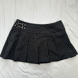 Black Pinstripe Women's Skirt